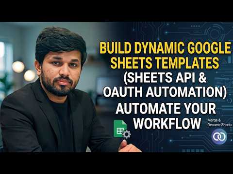 Build Dynamic Google Sheets Templates in Bubble.io (Sheets API + OAuth Automation)