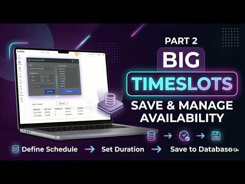 Part 2 | Save & Manage timeslots | Custom Time Slots in Bubble.io – Fully Tailored Booking System