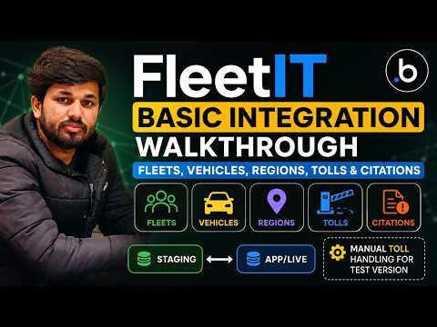 FleetIT Basic Integration Walkthrough | Fleets, Vehicles, Regions, Tolls & Citations