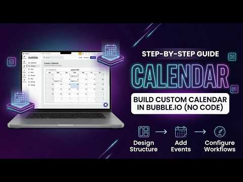 🗓 Build Your Own Custom Calendar in Bubble.io | Step-by-Step Guide (No Code)