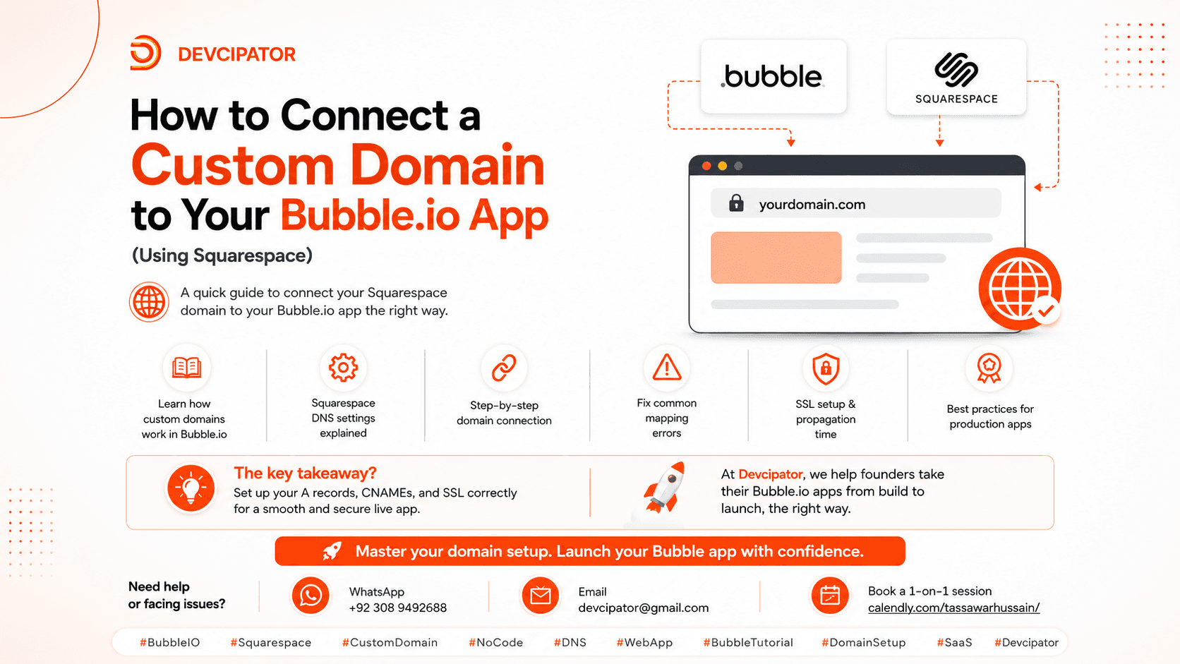 How to Connect a Custom Domain to Your Bubble.io App (Using Squarespace)
