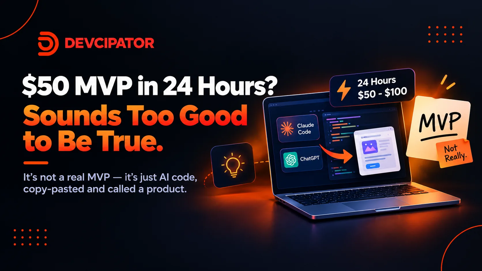 The $50 MVP Myth: Why "24-Hour Builds" Are Selling Snake Oil